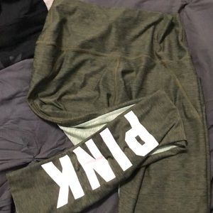 Olive & Sage Green PINK leggings with pockets